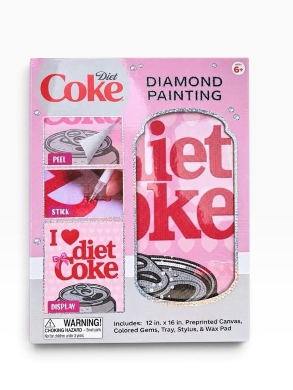 Diet Coke Diamond Painting Framed Poster Kit